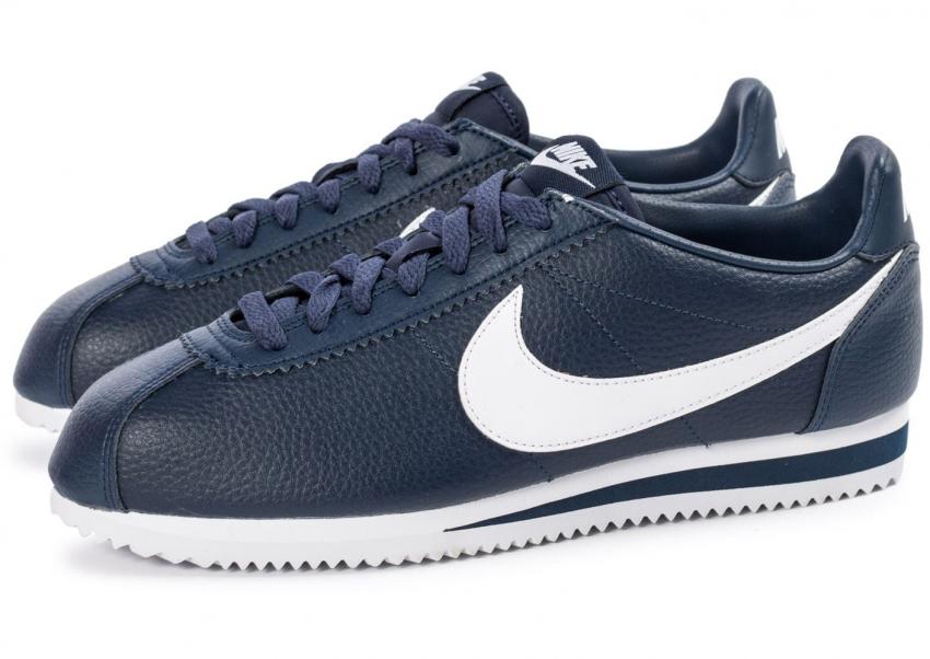 nike cortez nylon bleu marine